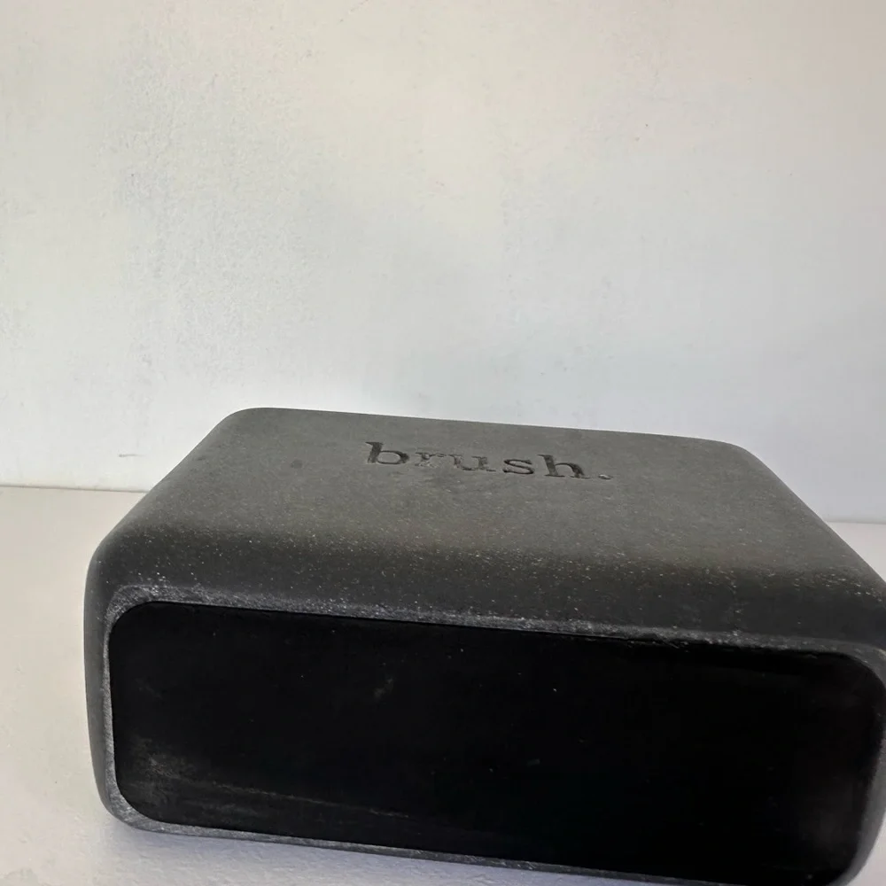 Black Brush Holder, bathroom decor,